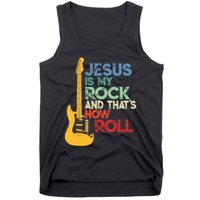 Jesus Is My Rock And That Is How I Roll Christian Tank Top