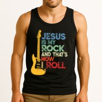 Jesus Is My Rock And That Is How I Roll Christian Tank Top