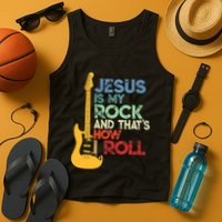 Jesus Is My Rock And That Is How I Roll Christian Tank Top