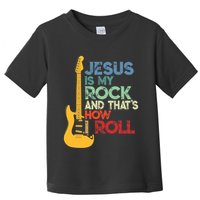 Jesus Is My Rock And That Is How I Roll Christian Toddler T-Shirt