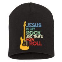 Jesus Is My Rock And That Is How I Roll Christian Short Acrylic Beanie