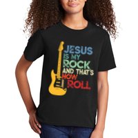 Jesus Is My Rock And That Is How I Roll Christian Kids T-Shirt
