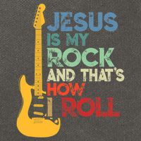 Jesus Is My Rock And That Is How I Roll Christian Cotton Canvas Backpack