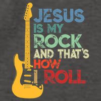 Jesus Is My Rock And That Is How I Roll Christian Vector Backpack