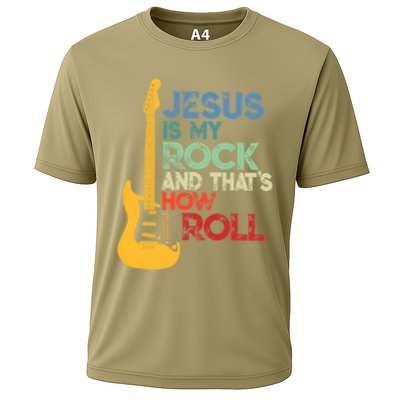 Jesus Is My Rock And That Is How I Roll Christian Performance Shirt