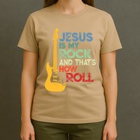 Jesus Is My Rock And That Is How I Roll Christian T-Shirt