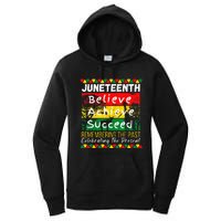 Juneteenth Is My Independence Day Black Pride Melanin Women's Pullover Hoodie