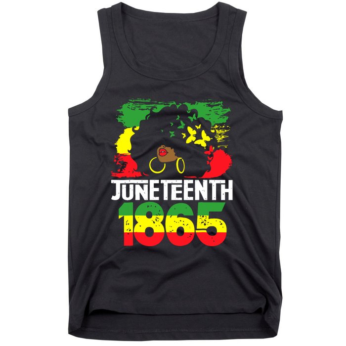 Juneteenth Is My Independence Day Black Women Freedom 1865 Tank Top