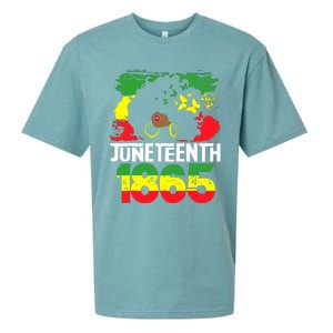 Juneteenth Is My Independence Day Black Women Freedom 1865 Sueded Cloud Jersey T-Shirt