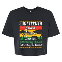 Juneteenth Is My Independence Day African 1865 Freedom Day Bella+Canvas Jersey Crop Tee