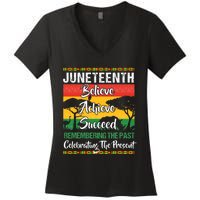 Juneteenth Is My Independence Day African 1865 Freedom Day Women's V-Neck T-Shirt