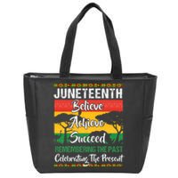 Juneteenth Is My Independence Day African 1865 Freedom Day Zip Tote Bag