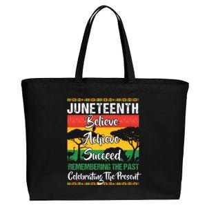 Juneteenth Is My Independence Day African 1865 Freedom Day Cotton Canvas Jumbo Tote