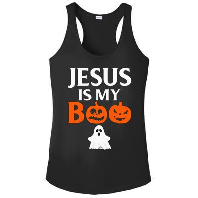 Jesus Is My Boo Cute Halloween Design For Christians Ladies PosiCharge Competitor Racerback Tank