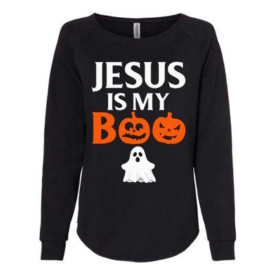 Jesus Is My Boo Cute Halloween Design For Christians Womens California Wash Sweatshirt