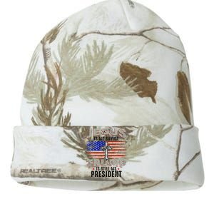 Jesus Is My Savior Trump Is Still My President Trump 2024 Kati Licensed 12" Camo Beanie