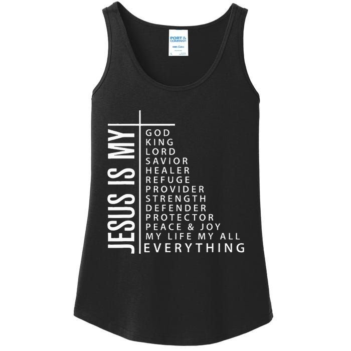 Jesus is My Everything Christian Faith Gift Ladies Essential Tank