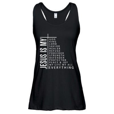 Jesus is My Everything Christian Faith Gift Ladies Essential Flowy Tank