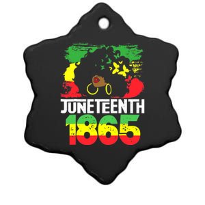 Juneteenth Is My Independence Day Black Wo Freedom 1865 Ceramic Star Ornament