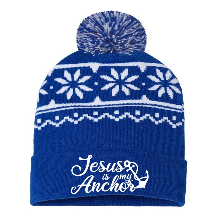 Jesus Is My Anchor USA-Made Snowflake Beanie