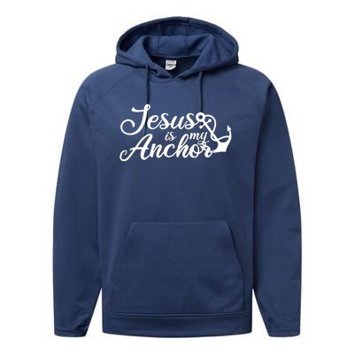 Jesus Is My Anchor Performance Fleece Hoodie