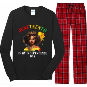 Junenth Is My Independence Day Graphic 2024 Gift Long Sleeve Pajama Set