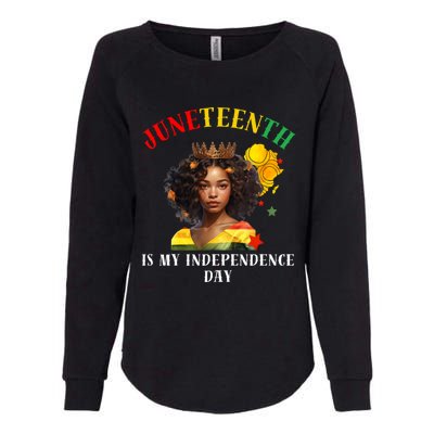 Junenth Is My Independence Day Graphic 2024 Gift Womens California Wash Sweatshirt