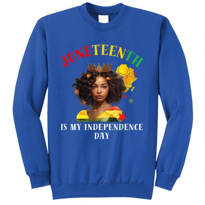 Junenth Is My Independence Day Graphic 2024 Gift Sweatshirt