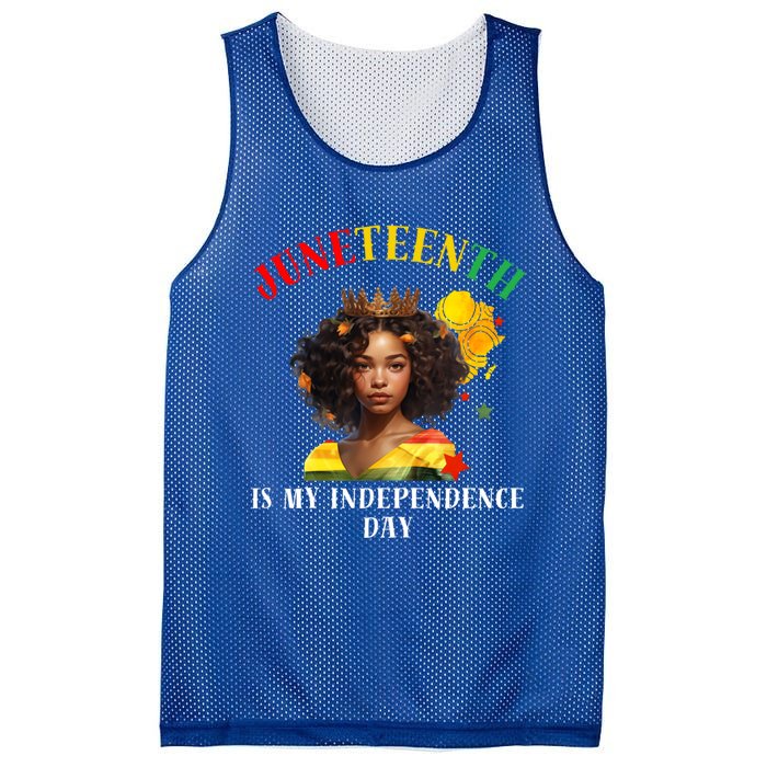 Junenth Is My Independence Day Graphic 2024 Gift Mesh Reversible Basketball Jersey Tank