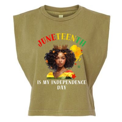 Junenth Is My Independence Day Graphic 2024 Gift Garment-Dyed Women's Muscle Tee