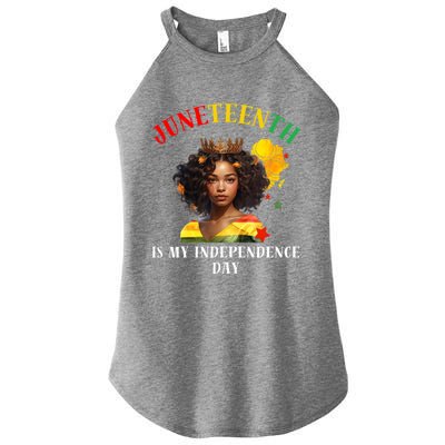 Junenth Is My Independence Day Graphic 2024 Gift Women’s Perfect Tri Rocker Tank