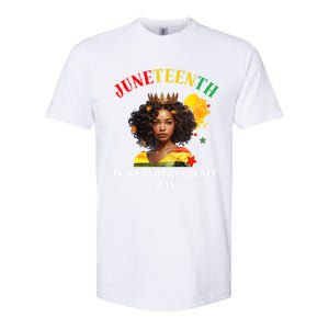 Junenth Is My Independence Day Graphic 2024 Gift Softstyle CVC T-Shirt