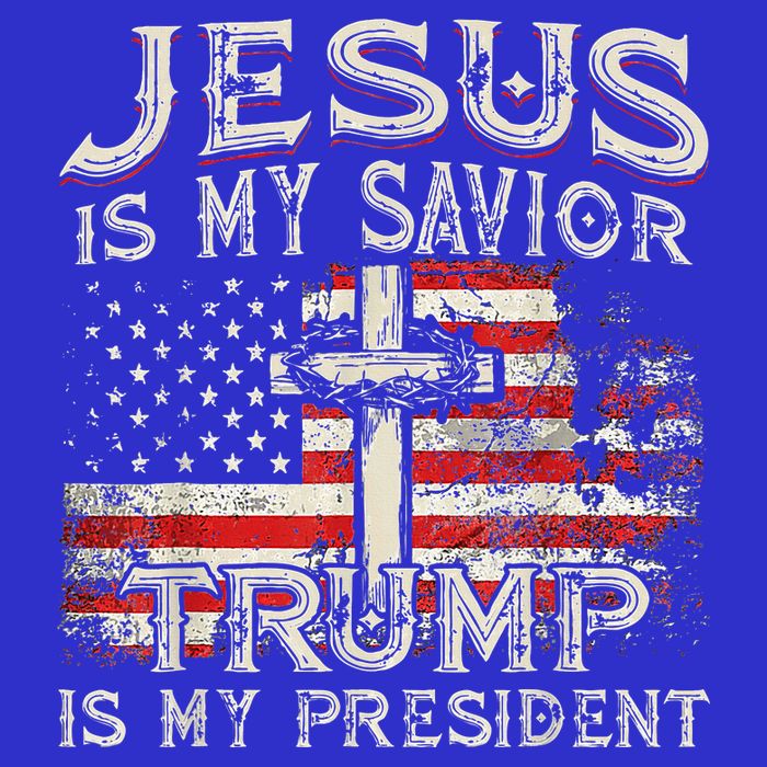 Jesus Is My Savior Trump Is My President Baby Bodysuit