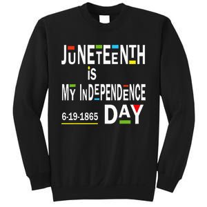 juneteenth is my independence day Black African American Sweatshirt