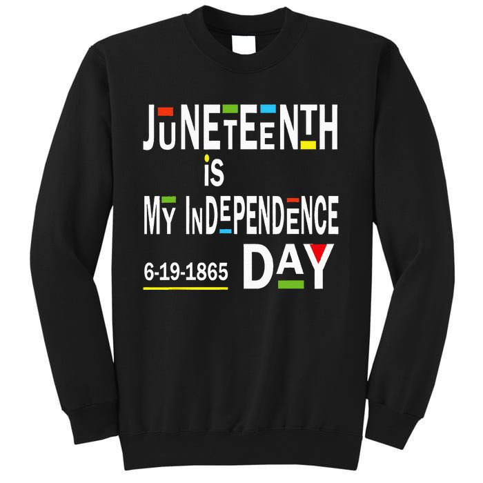 juneteenth is my independence day Black African American Sweatshirt