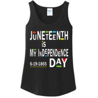 juneteenth is my independence day Black African American Ladies Essential Tank