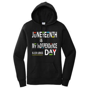 juneteenth is my independence day Black African American Women's Pullover Hoodie