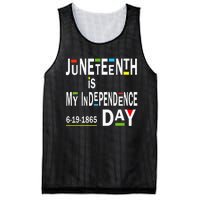 juneteenth is my independence day Black African American Mesh Reversible Basketball Jersey Tank