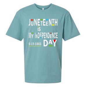 juneteenth is my independence day Black African American Sueded Cloud Jersey T-Shirt