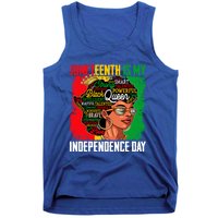 Juneteenth Is My Independence Freedom Day Queen Gift Tank Top