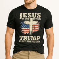 Jesus Is My Savior Trump Is My President Cooling Performance Crew T-Shirt
