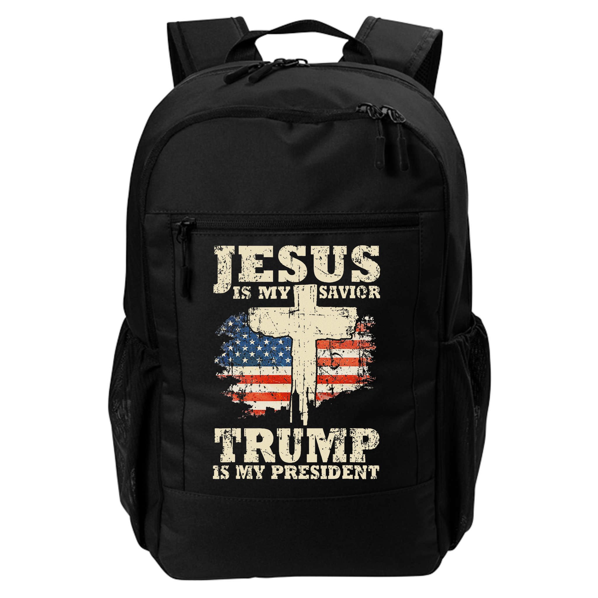 Jesus Is My Savior Trump Is My President Backpack