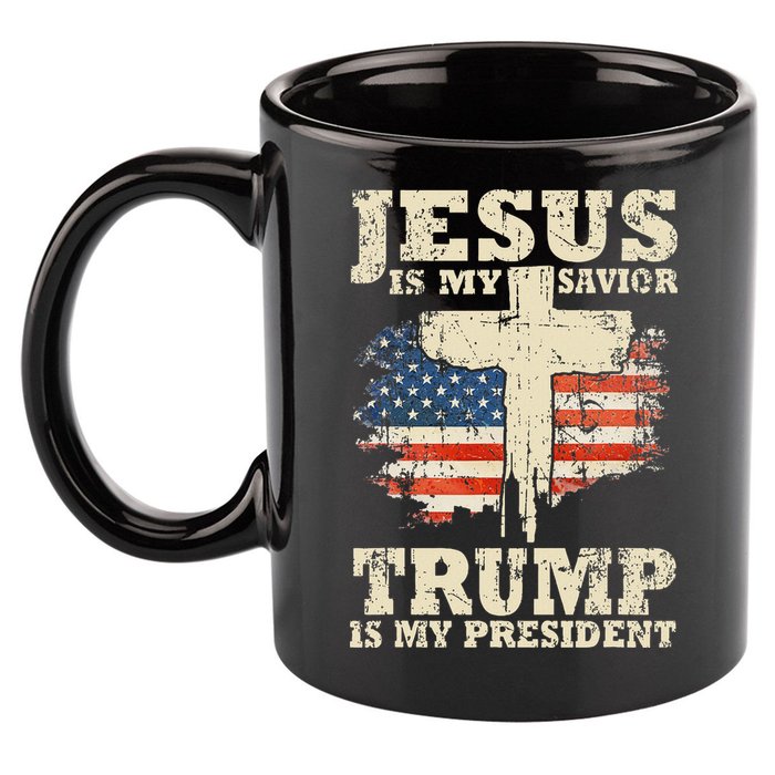 Jesus Is My Savior Trump Is My President 11oz C Handle Ceramic Mug