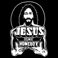 Jesus Is My Homeboy Stripe Pom Pom Beanie