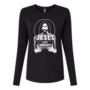 Jesus Is My Homeboy Womens Cotton Relaxed Long Sleeve T-Shirt