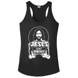 Jesus Is My Homeboy Ladies PosiCharge Competitor Racerback Tank