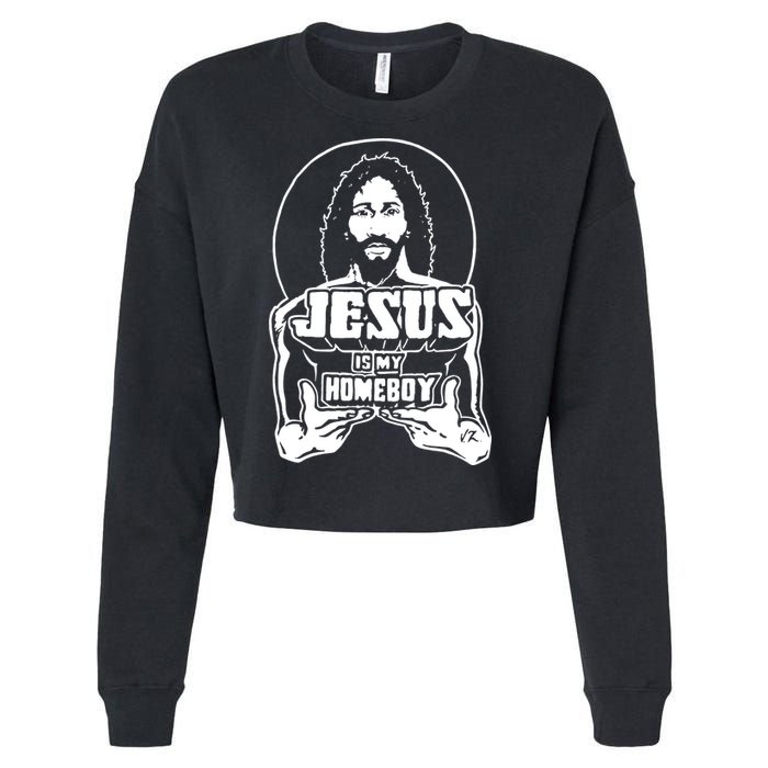 Jesus Is My Homeboy Cropped Pullover Crew