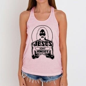 Jesus Is My Homeboy Women's Knotted Racerback Tank