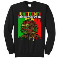 Juneteenth Is My Independence Day Black Black Queen Sweatshirt