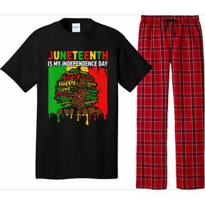 Juneteenth Is My Independence Day Black Black Queen Pajama Set